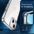 thumbnail image 6 of JETech 3 in 1 Case for iPhone 13 6.1-Inch with 2 Pack Tempered Glass Screen Protectors, Non-Yellowing Shockproof Bumper Phone Cover (Clear), 6 of 6