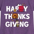 thumbnail image 3 of Peanuts - Happy Thanksgiving Icons - Toddler And Youth Girls Short Sleeve Graphic T-Shirt, 3 of 6