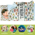 thumbnail image 3 of AOLOA Personalized Toddler Nap Mat, Small Car Theme Daycare Sleeping Bag, Custom Name All-in-One Sleeping Bag Blanket for Preschool Children, Perfect Gift for Car Lover, 3 of 8