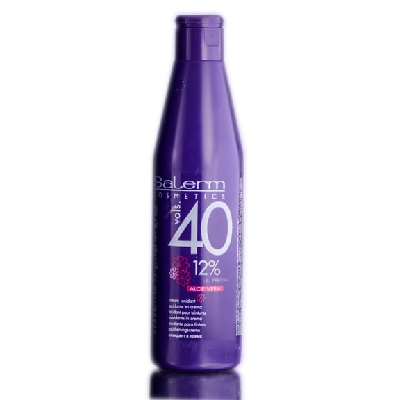 8.1 oz , Salerm Aloe Cream Developer 40 Volume Hair Scalp, Pack of 1 w/ SLEEK Teasing Comb