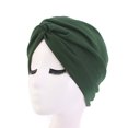thumbnail image 1 of Turbante de estilo étnico, gorro cruzado de algodón de imitación, gorro de quimioterapia, gorro envolvente, 1 of 6