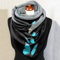 thumbnail image 5 of Women's Scarf Warm Windproof Fashion Printed Double Layer Buckle Winter Wrap Scarf Neck Warm, 5 of 6