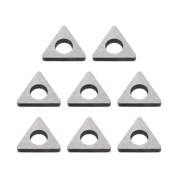 8uds Carburo Inserto Asiento Cuña MT2203 Torneado Herramienta Accesorios Rosca Cuña Asientos para CNC Torno Torneado Herramienta Soporte, Plateado Tono Unique Bargains herramientas de torneado de torno