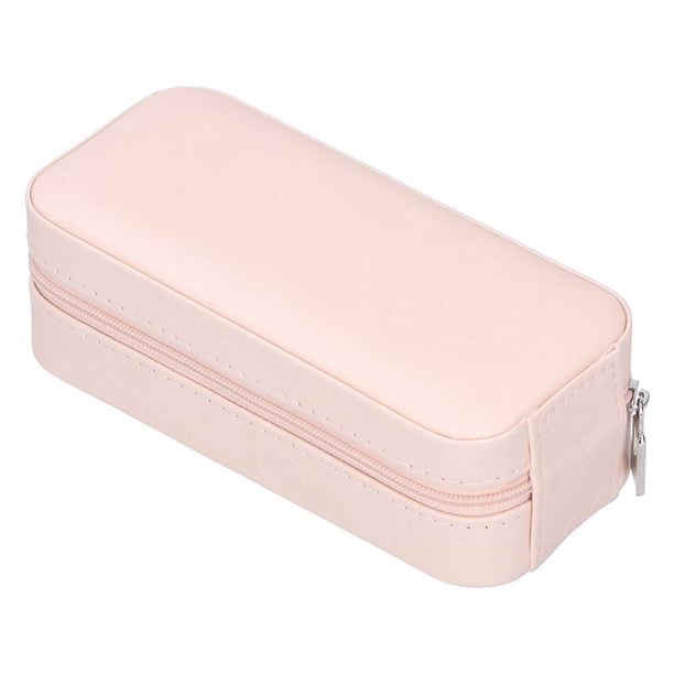 Caja de joyería, organizador de joyería portátil, joyero de viaje de PU, embalaje de joyería multifuncional Jadeshay A