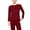 Wine Red, variant on 2Pcs/Set Men’s Thermal Underwear Fleece Lined Base Layer Long Johns Set Top and Bottom Winter Sports Suits