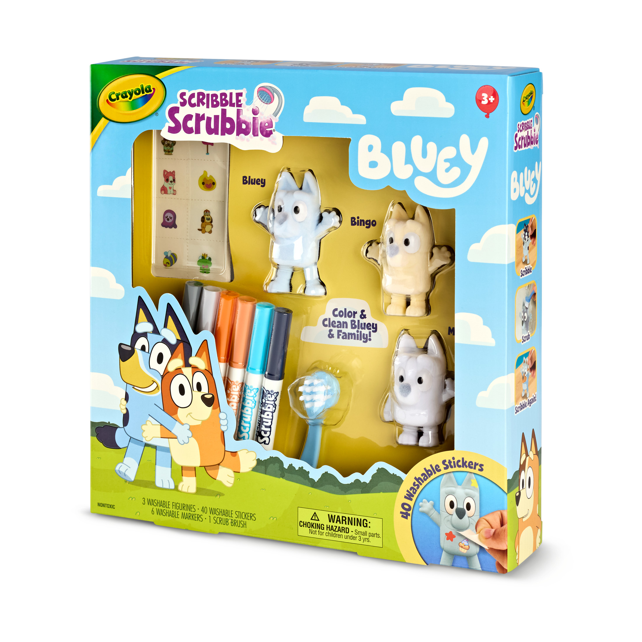 Crayola Bluey Scribble Scrubbie Pets Playset - 3 Pack photo 4