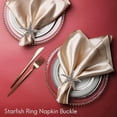 thumbnail image 5 of 8 Pack Napkin Rings,rhinest Napkin Ring Napkin Hs For Wedding , Beach, 5 of 5