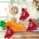 thumbnail image 4 of Fasiaou Easter Bunny Stuffed Animal Hide-and-Seek Three Bunnies in Carrot Pouch Easter Bunny Plush Hidden Bunny Rabbit Doll Zip Up Carrot Bunny Purse Easter Toy for Kids, 4 of 6