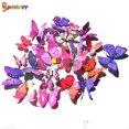 thumbnail image 3 of Spencer 24PCS Creative 3D Butterfly Wall Stickers DIY Removable Mural Stickers Decals Wall Art Decors for Home Bedroom Living Room "Purple", 3 of 8