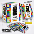 thumbnail image 2 of uGJHIO Soccer Cup Trading Stickers - 50-Pack Box (350 Stickers) 2026 Sticker Collection Box, 50 Sticker Packs Trading Stickers Complete Your Album Sticker Book, 2 of 5