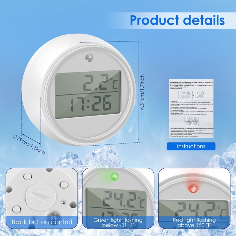 Ice Bath Thermometer - 1.18 Inches Cold Plunge Produktbild-Vorschau 2