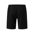 thumbnail image 4 of Pxiakgy mens shorts Men Summer Solid Color Short Patchwork Sports Short Tether Pocket Short Cotton And Linen Fashion Short Men Casual Shorts Black + XXL, 4 of 7