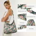 thumbnail image 5 of Sunflower and Peony Pattern Crossbody | Spacious Casual Purse | Fashionable for Young Women, 5 of 5