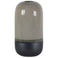 thumbnail image 1 of Urban Trends Collection 11424 Stoneware Cyclinder Vase with Small Mouth & Black Banded Rim Bottom, Gray - Large, 1 of 1