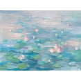 thumbnail image 2 of Nai, Danhui 24x19 White Modern Wood Framed Museum Art Print Titled - Sunrise Waterlilies, 2 of 4