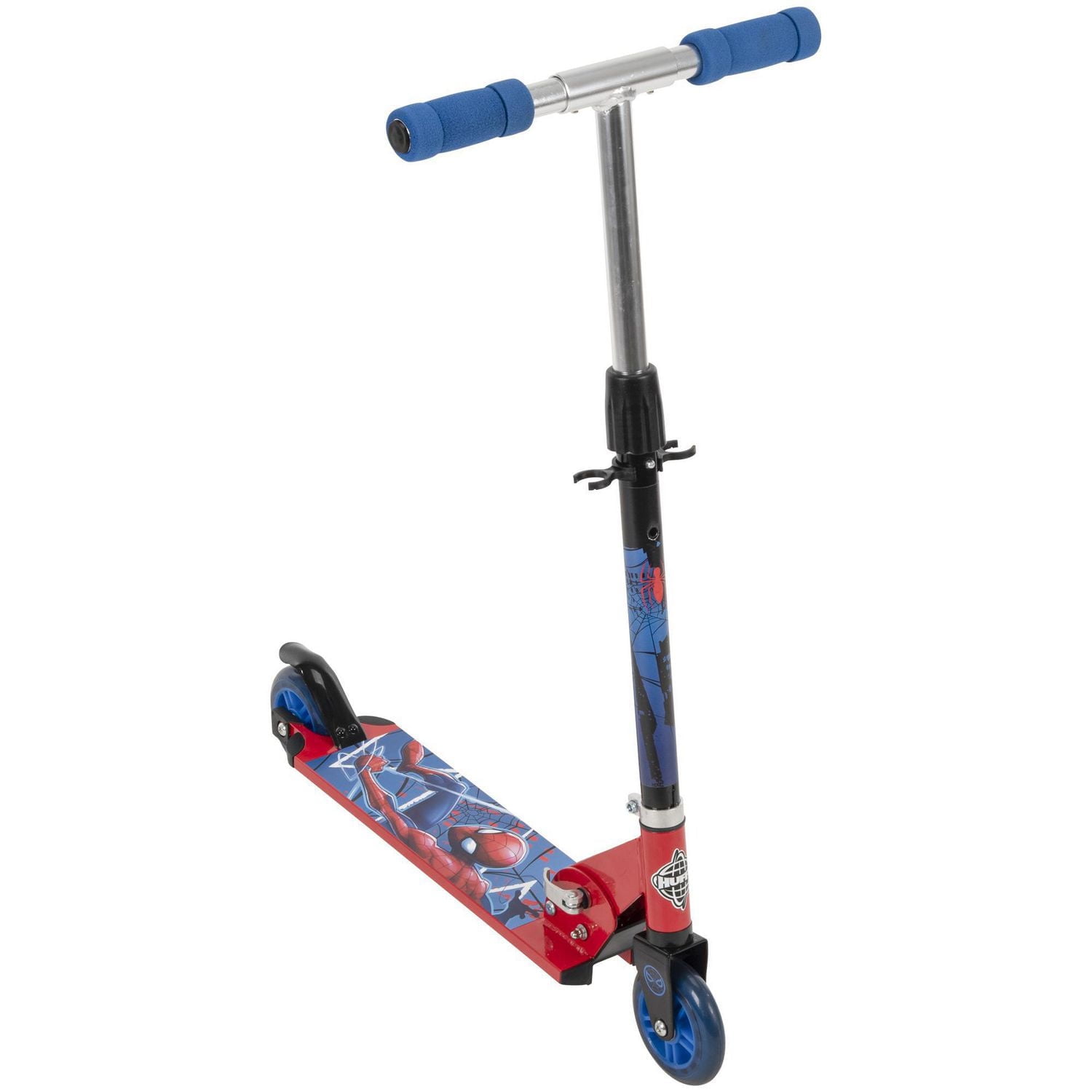 Marvel Spider-Man Boys' Inline Folding Aluminum Scooter, by Huffy