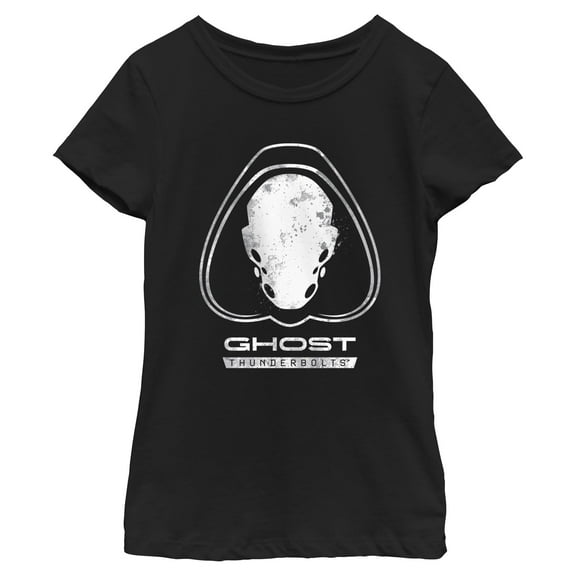 Girls Marvel: Thunderbolts Ghost Portrait Logo T Shirt