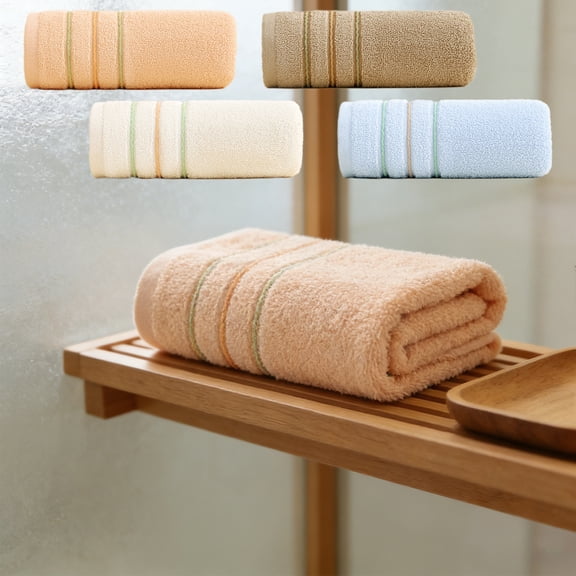 Beautynvta Hand Towels for Bathroom, Cotton Hand Towel, Soft Absorbent Quick Dry Face Towels, Towel for Hotel, Bath, Kitchen and Spa, 28.7x13 Inch, Orange