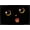 Black Framed Version, variant on Tobe Fonseca - Black Cat Minimalist Tongue Wall Poster, 14.725" x 22.375"