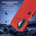 thumbnail image 7 of Entronix Heavy Duty Case Compatible with Galaxy A26, Shockproof Hard Cover, Red, 7 of 7