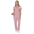 thumbnail image 4 of Hanes Women's Scrubs V-Neck Scrub Top, Premium, Short Sleeve, 1 Pocket, Sizes XS-3XL, 4 of 10