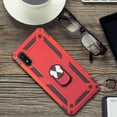 thumbnail image 6 of Rubberized Hybrid Case Designed For Samsung Galaxy A10e With Rotatable Kickstand Ring - Red, 6 of 6