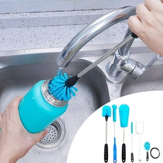 3 in 1 Multifunctional Cleaning Brush Set, Insulation Water Bottle Cup  Crevice Cleaning Tools, Mini Silicone Cleaner for Washing Beer Bottle,  Decanter, Cup, House Kitchen 