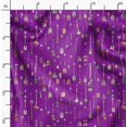 thumbnail image 2 of Soimoi Purple polyester Crepe Fabric Arrow Tribal Decor Fabric Printed Yard 52 Inch Wide, 2 of 6