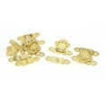 thumbnail image 4 of 37mm x 26mm Metal Box Drawer Clasp Hasp Hook Lock Lid Latch Gold Tone 5pcs, 4 of 4
