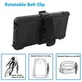 thumbnail image 4 of Mignova for LG Stylo 6 Case, Kickstand Case Heavy Duty Shockproof Armor Dual Layer Full Body Protection Case Cover with Swivel Belt Clip Built-in Screen Protector for LG Stylo 6 6.8inch(Black), 4 of 6