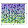thumbnail image 5 of Gradient Color Butterfly Pattern Shower Curtain 84"x72" ,Bathroom Decorative Shower Curtains Set with 12 Hooks,Modern Waterproof Washable Shower Curtain, 5 of 6