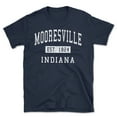 thumbnail image 1 of Mooresville Indiana Classic Established Men's Cotton T-Shirt, 1 of 1