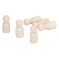 thumbnail image 4 of Wooden Figures, Unfinished Wooden Peg Dolls Decorative Peg Doll People Boys And Girls Painting Natural Wood Shapes Figures For DIY Arts For DIY Crafts, 4 of 8