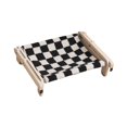 thumbnail image 2 of Pet Cat Window Perch Lounge Cat Shelf Estable Para Gatos De Interior Ahorro De Espacio Black White Grid Sunnimix Percha para ventana de gato, 2 of 8