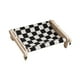 thumbnail image 2 of Percha para ventana de gato para mascotas, hamaca para colgar en la ventana, estante para gatos, marco de madera, hamaca para gatos, cama duradera par Cuadrícula blanca negra Yinane Percha para ventana de gato, 2 of 8