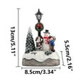 thumbnail image 2 of YOHAVEN Christmas LED Mini House Ornament, Hand Painted Resin Village Decoration with Warm White LED, Xmas Centerpiece Decoration for Fireplace Bedroom Table Holiday Gift, 2 of 5