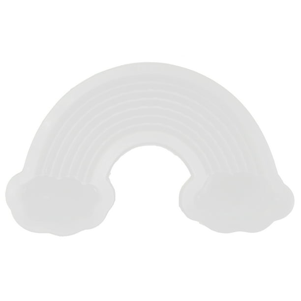Molde de silicona con forma de arcoíris para hacer fondant, pasteles, alimentos, gelatina, molde de silicona para hornear