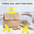 thumbnail image 5 of Bag Clips Heavy Duty Stainless Steel Chip Clips, Food Bags Clamp Great for Kitchen Office to Seal Coffee Bags, Paper Sheets - Pack of 8Yellow, 5 of 5