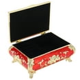thumbnail image 2 of Antique Jewelry Box, Vintage Style Soft Velvet Vintage Jewelry Box Sturdy Durable  For Rings For Jewelry For Trinket Gold And Red, 2 of 8