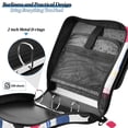thumbnail image 4 of FORMRS Zipper Binder with Shoulder Strap 2-inch Ring 500 Sheet Capacity File Bag, Blue Retro Shapes, 4 of 5