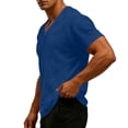 thumbnail image 4 of Wlynlyn Mens T-Shirts Short Sleeve Casual V-Neck Business Casual Wear Tops Soft Textured Knit Summer Basic Tee Shirt, 4 of 8
