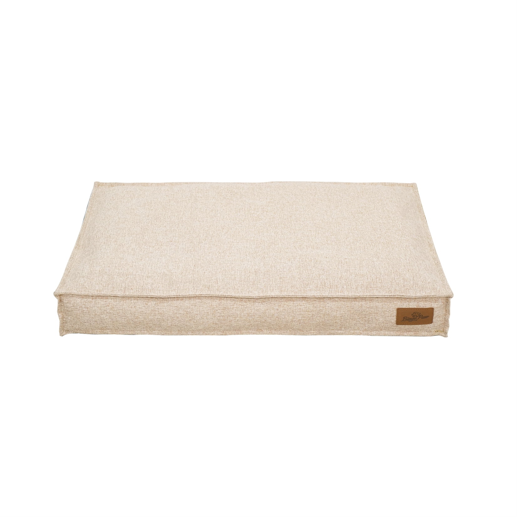 Comfort Dog Bed Pet Pillow Bed Linen Cover Foam Base Cozy Sleep Bed Pet Mat for Cats Kennels M