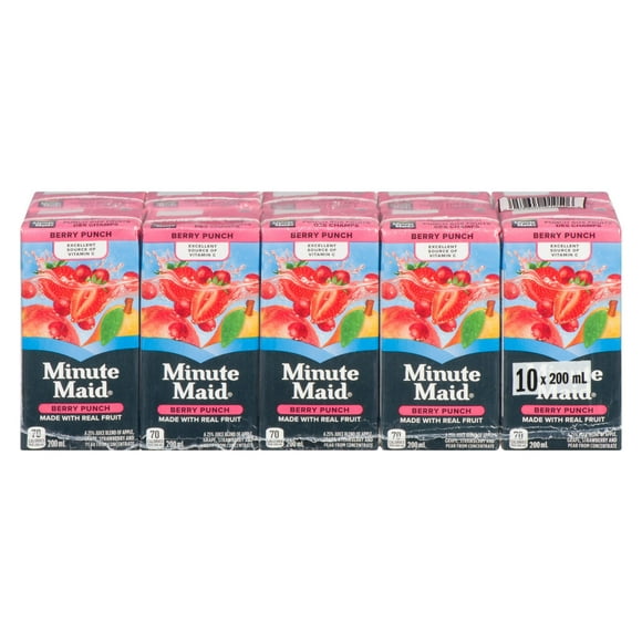 Minute Maid Berry Punch 200mL carton, 10 pack, 200 x mL