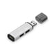 thumbnail image 1 of Injueey Mini estación adaptadora USB 3,0 de alta velocidad, divisor de PC, expansor portátil externo de plástico para ordenador portátil Juegos de teclado y mouse para computadora Plata, 1 of 6