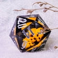 thumbnail image 3 of Cusdie 55MM D20 DND Dice Sharp Edges Dice, 20 Sided Resin Skull Dice, Single D20 Polyhedral Dice with Gift Box for Dungeons and Dragons TTRPG Role Playing Game Pathfinder, 3 of 5