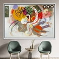 thumbnail image 4 of Wassily Kandinsky 3D Canvas, Famous 3D Canvas, Modern Wall Art, Dominant Curve Wassily Kandinsky, Abstract Canvas Poster, Canvas Wall Decor - Natural Framed, 4 of 9