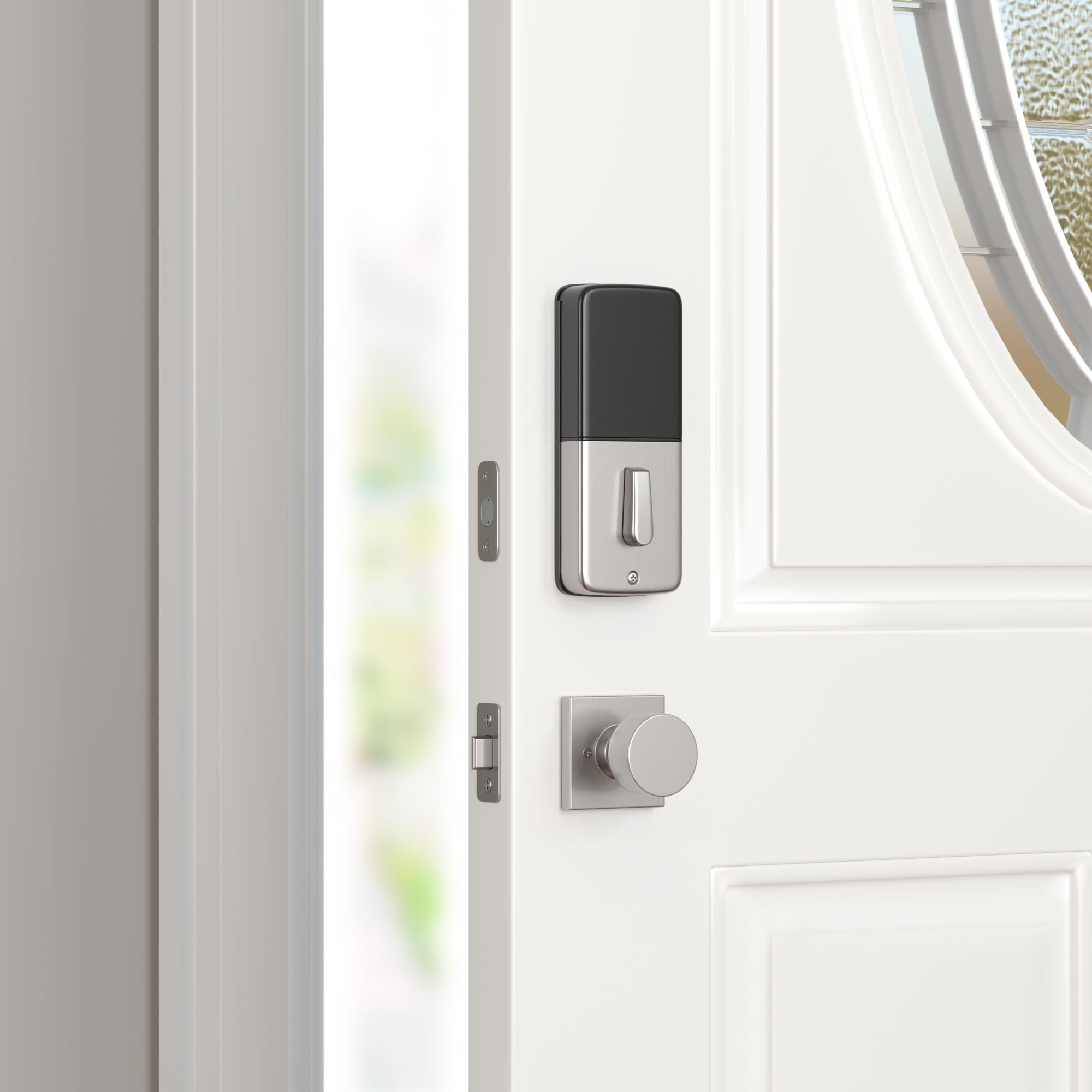 Miseno MLK4090SN Quattro Shaker Passage Door Knob Set - Nickel