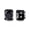 Black Color, variant on Magnetic suction non perforated ear clip earrings Zircon magnet ear studs Ear bone studs.