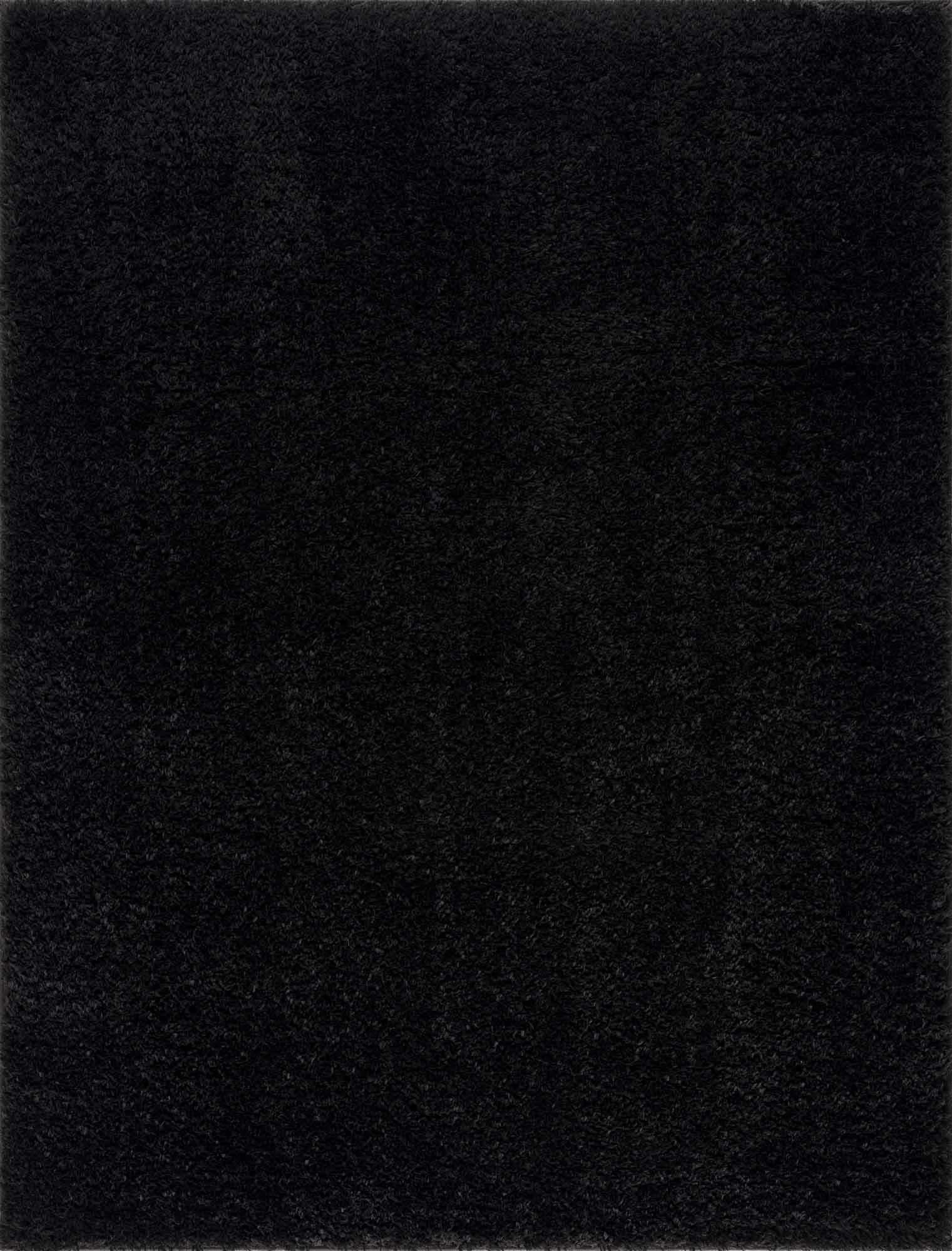 Hauteloom Faina Living Room, Bedroom Machine Washable Area Rug - Farmhouse - Plush Pile - Black - 8'10" x 12'
