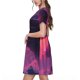 thumbnail image 2 of Disketp Mystical Dragon Under Moon para Vestido de Manga Corta para Mujeres, Vestidos de Verano para Mujeres, Casual y Holgado para la Playa, 2 of 6